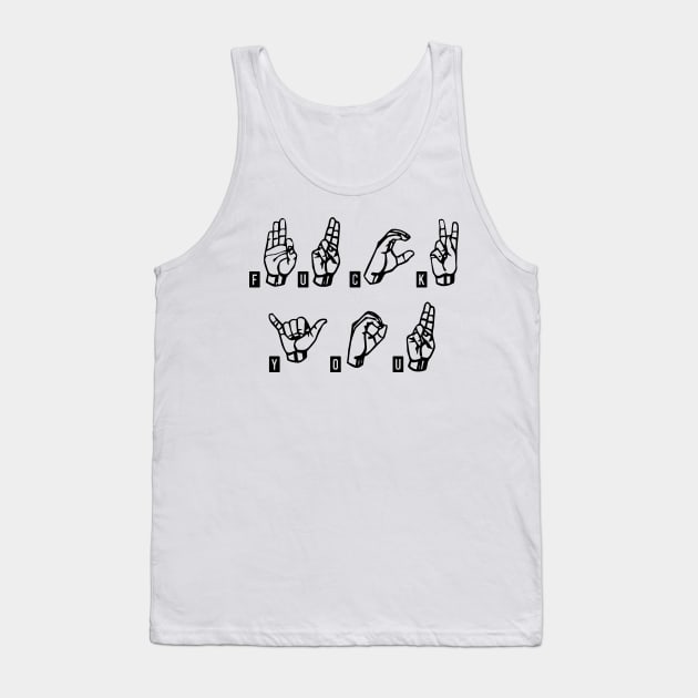 American Sign Language Tank Top by PolygoneMaste